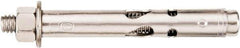 Powers Fasteners - 3/8" Diam, 3/8" Drill, 3" OAL, 2-3/4" Min Embedment Sleeve Concrete Anchor - 304 Stainless Steel, Hex Head, Hex Drive, 3" Thread Length - Industrial Tool & Supply