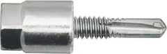Powers Fasteners - 3/8" Zinc-Plated Steel Vertical (End Drilled) Mount Threaded Rod Anchor - 1/4" Diam x 1" Long, Hex Head, 2,375 Lb Ultimate Pullout, For Use with Steel - Industrial Tool & Supply