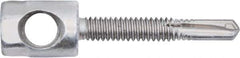 Powers Fasteners - 3/8" Zinc-Plated Steel Horizontal (Cross Drilled) Mount Threaded Rod Anchor - 1/4" Diam x 1" Long, Hex Head, 2,810 Lb Ultimate Pullout, For Use with Steel - Industrial Tool & Supply