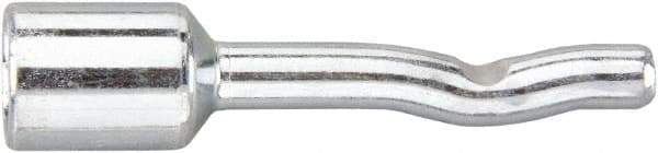 Powers Fasteners - 3/8" Diam, 1/4" Drill, 2-3/8" OAL, 3-5/8" Min Embedment Pin Anchor Concrete Anchor - 1038 Carbon Steel, Zinc-Plated Finish, Round Head, Hammer Drive, 5/8" Thread Length - Industrial Tool & Supply
