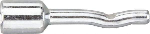 Powers Fasteners - 1/4" Diam, 3/16" Drill, 1-3/4" OAL, 3-5/8" Min Embedment Pin Anchor Concrete Anchor - 1038 Carbon Steel, Zinc-Plated Finish, Round Head, Hammer Drive, 1/2" Thread Length - Industrial Tool & Supply
