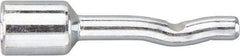 Powers Fasteners - 1/4" Diam, 3/16" Drill, 1-3/4" OAL, 3-5/8" Min Embedment Pin Anchor Concrete Anchor - 1038 Carbon Steel, Zinc-Plated Finish, Round Head, Hammer Drive, 1/2" Thread Length - Industrial Tool & Supply