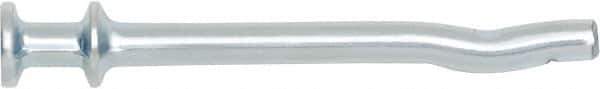 Powers Fasteners - 3/16" Diam, 3/16" Drill, 1-1/2" OAL, 1-3/16" Min Embedment Pin Anchor Concrete Anchor - 1038 Carbon Steel, Zinc-Plated Finish, Flat Head, Hammer Drive - Industrial Tool & Supply