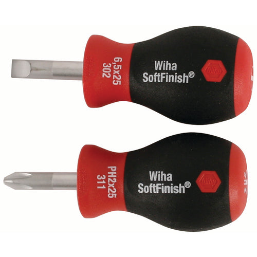 2 PC SOFTFINISH STUBBY SLOTTED/PHLP - Industrial Tool & Supply