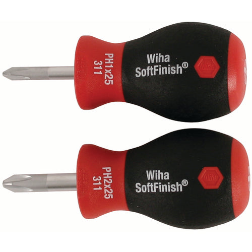 2 PC SET SOFTFINISH STUBBY PHILLIPS - Industrial Tool & Supply