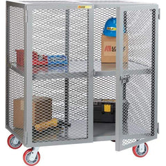 Little Giant - 1 Shelf Mobile Storage Cabinet - Steel, 73" Wide x 33" Deep x 57" High - Industrial Tool & Supply