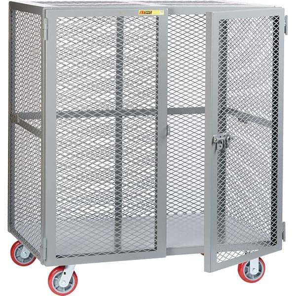 Little Giant - 1 Shelf Mobile Storage Cabinet - Steel, 61" Wide x 33" Deep x 57" High - Industrial Tool & Supply