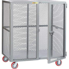 Little Giant - 1 Shelf Mobile Storage Cabinet - Steel, 73" Wide x 39" Deep x 57" High - Industrial Tool & Supply