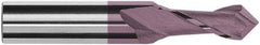 Magafor - 1.7mm Diam, 0.134" LOC, 2 Flute, 90° Point Angle, Solid Carbide Drill Mill - Hard'X Finish, 1-1/2" OAL, 0.118" Shank Diam - Industrial Tool & Supply