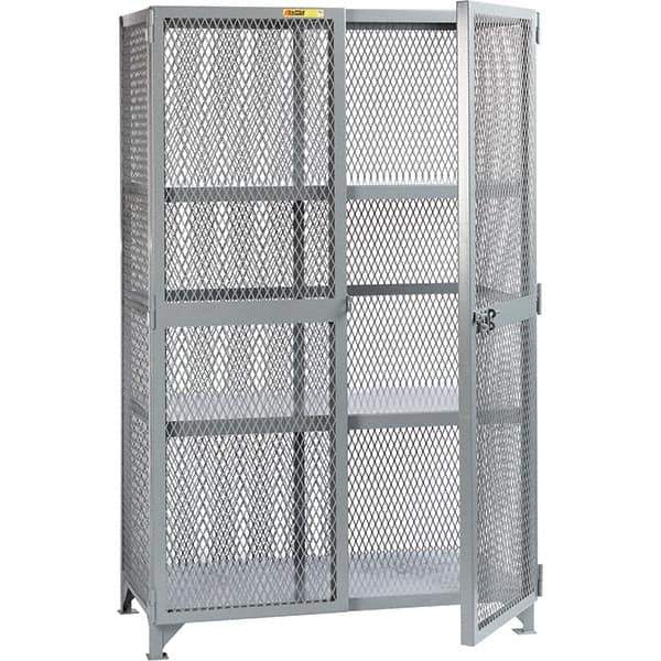 Little Giant - 2 Shelf Storage Cabinet - Steel, 73" Wide x 33" Deep x 78" High - Industrial Tool & Supply
