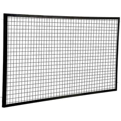 Vestil - 8' Long x 4' High, Black Hinged Door - Industrial Tool & Supply