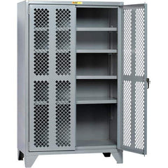Little Giant - 4 Shelf Storage Cabinet - Steel, 48" Wide x 33" Deep x 78" High - Industrial Tool & Supply