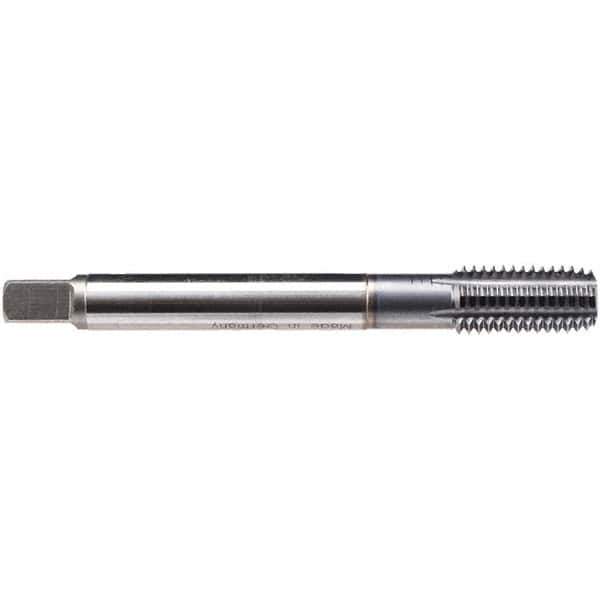 Emuge - 3/8-16 UNC, Semi-Bottoming Chamfer, TiCN Finish, High Speed Steel Thread Forming STI Taps - 3-15/16" OAL, 0.367" Shank Diam - Exact Industrial Supply