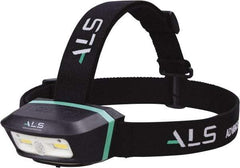 Advanced Lighting Systems - 3 Volt, Black Head Light - 250 Lumens, Rechargeable Battery, LED Lamp - Industrial Tool & Supply