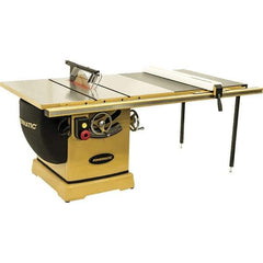 Jet - 14" Blade Diam, 1" Arbor Diam, 3 Phase Table Saw - 7.5 hp, 230/460 Volt, 15-1/2" Cutting Depth - Industrial Tool & Supply