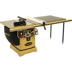 Powermatic - 10" Blade Diam, 5/8" Arbor Diam, 1 Phase Table Saw - 5 hp, 230 Volt, 11-1/4" Cutting Depth - Industrial Tool & Supply