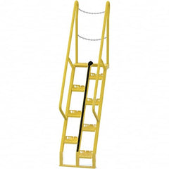 Vestil - 101-7/8" High 350 Lb Capacity 8 Step Alternating Tread Stair - Industrial Tool & Supply