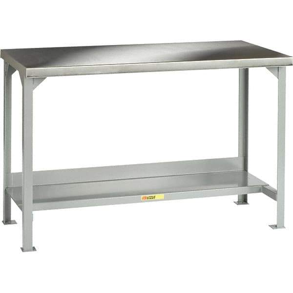 Little Giant - 48 Wide x 30" Deep x 36" High, Steel Workbench - Fixed Legs - Industrial Tool & Supply