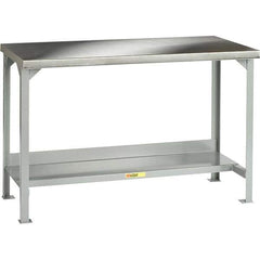 Little Giant - 48 Wide x 30" Deep x 36" High, Steel Workbench - Fixed Legs - Industrial Tool & Supply