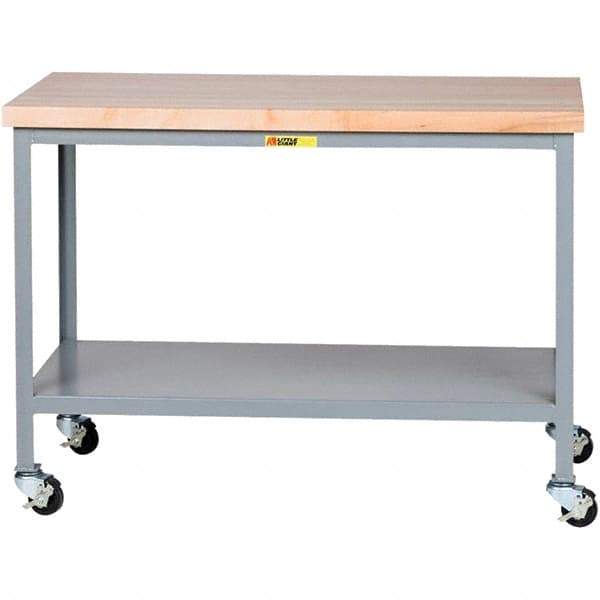 Little Giant - Mobile Work Benches Type: Butcher Block Top Length: 30 (Inch) - Industrial Tool & Supply
