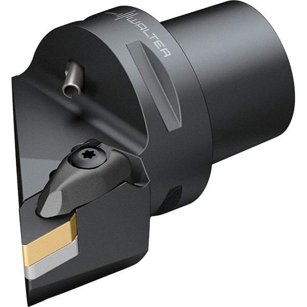 Walter - 93° Lead Angle, Indexable Turning Toolholder - 128mm OAL, Series DDJN-CAPTO-AUSSEN - Industrial Tool & Supply