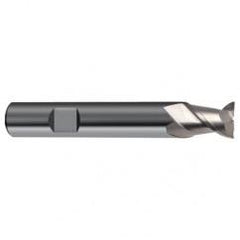 16mm Dia. - 82mm OAL - 45° Helix Bright Carbide End Mill - 2 FL - Industrial Tool & Supply