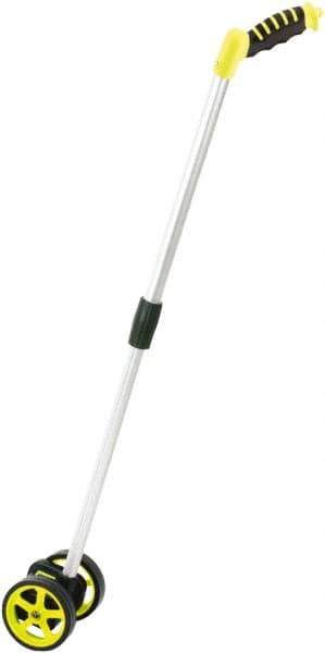 Komelon - 10,000' Counter Limit, 10,000' OAL, High-Visibility Yellow & Black Measuring Wheel - 0.01" Accuracy per 100", Measures in Ft/In - Industrial Tool & Supply