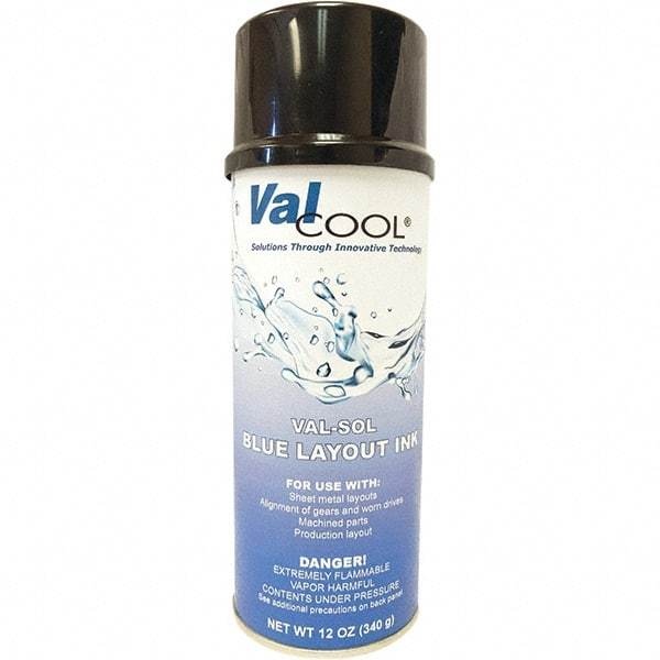 ValCool - Layout Fluid Type: Blue Layout Fluid Volume Capacity: 16 oz. - Industrial Tool & Supply