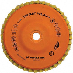 WALTER Surface Technologies - 4-1/2" Disc Diam, 5/8-11 Center Hole, Type 27 Aluminum Oxide Flap Disc - 7,300 Max RPM, Cloth Backing, Arbor Attaching System, Non-Woven - Industrial Tool & Supply