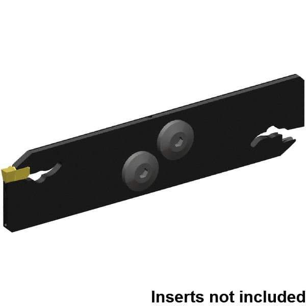 Kennametal - 32mm Blade Height, 2.4mm Blade Width, 150.25mm OAL, Neutral Cut, Double End Indexable Cut-Off Blade - 50mm Max Depth of Cut, EVBS Blade, Beyond Evolution Series - Industrial Tool & Supply