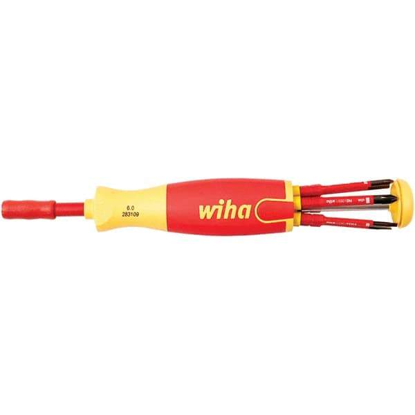 Wiha - Multi-Bit Screwdriver - Phillips, Torx & Square Tip - Industrial Tool & Supply