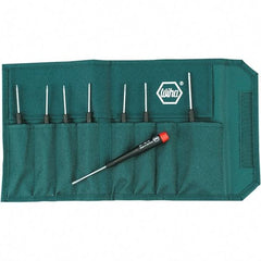 Wiha - 8 Piece Torx Screwdriver Set - Comes in Canvas Pouch - Industrial Tool & Supply