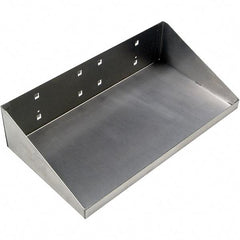 Triton - Stainless Steel Pegboard Shelf - For Use with Stainless Steel Square Hole LocBoards Pegboards - Industrial Tool & Supply