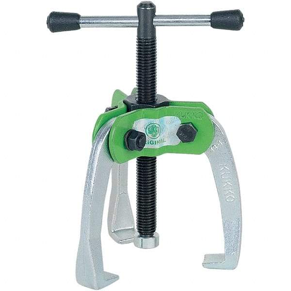 KUKKO - 3 Jaw, 1/4" to 2-3/8" Spread, 1-1/2 Ton Capacity, Jaw Puller - 2" Reach, For Bearings, Gears, Discs - Industrial Tool & Supply