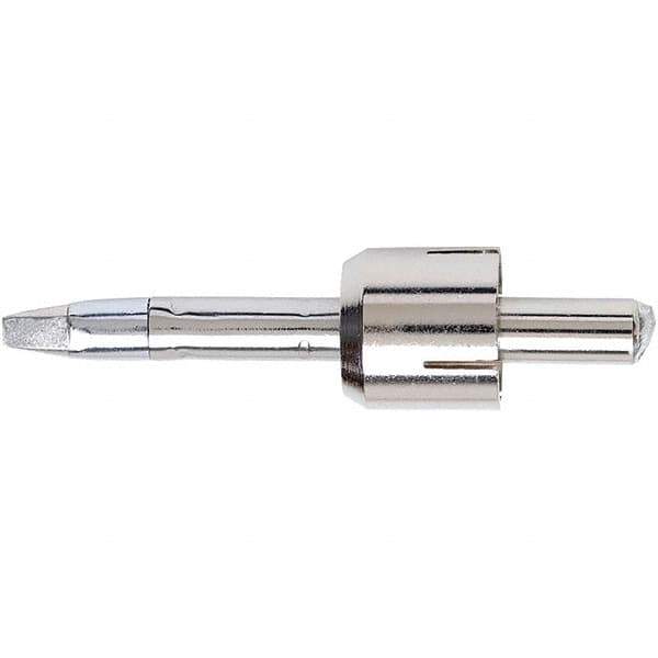 Weller - 1/8" Point, 0.012" Tip Diam, Soldering Iron Chisel Tip - Series BL, Use with BL60MP - Exact Industrial Supply