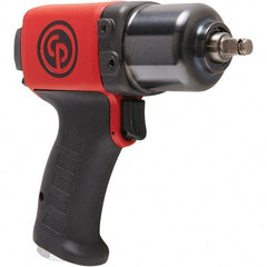 Chicago Pneumatic - 3/8" Drive, 11,500 RPM, 350 Ft/Lb Torque Impact Wrench - Pistol Grip Handle, 24.2 CFM, 90 psi, 1/4" NPT Inlet - Industrial Tool & Supply