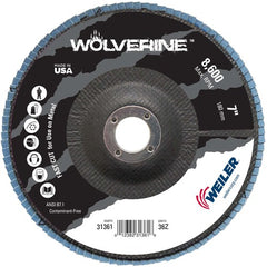 7″ Vortec Pro Abrasive Flap Disc, Angled, Phenolic Backing, 36Z, 7/8″ Arbor Hole - Industrial Tool & Supply