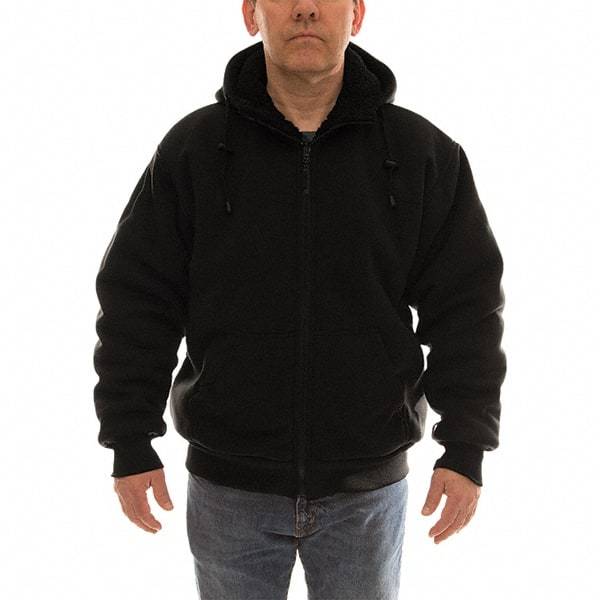 Tingley - Size M Jacket - Black, Polyester & Cotton, Zipper Closure, 40 to 42" Chest - Industrial Tool & Supply