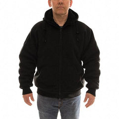 Tingley - Size L Jacket - Black, Polyester & Cotton, Zipper Closure, 44 to 46" Chest - Industrial Tool & Supply