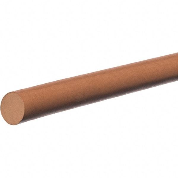 Value Collection - 2' Long, Standard Round Viton Cord - 7/16" Diam, Brown - Industrial Tool & Supply