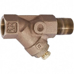 Watts - 1/4 to 1/2" Fit, Strainer - Brass - Industrial Tool & Supply