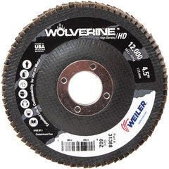 4 1/2″ - 7/8″ - 60 Grit - T29 Zirconium Wolverine Fast Cut Flap Disc - Industrial Tool & Supply