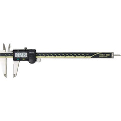 Mitutoyo - 0 to 8" Range 0.01mm Resolution, Electronic Caliper - Steel with 50mm Carbide-Tipped Jaws, 0.001" Accuracy, SPC Output - Industrial Tool & Supply