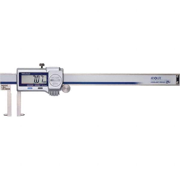 Mitutoyo - 0 to 6" Range 0.01mm Resolution, Electronic Caliper - Steel with 40mm Steel Jaws, 0.0015" Accuracy, SPC Output - Industrial Tool & Supply