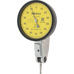 Mitutoyo - Dial Test Indicators Maximum Measurement (mm): 0.14 Dial Graduation (mm): 0.0010 - Industrial Tool & Supply