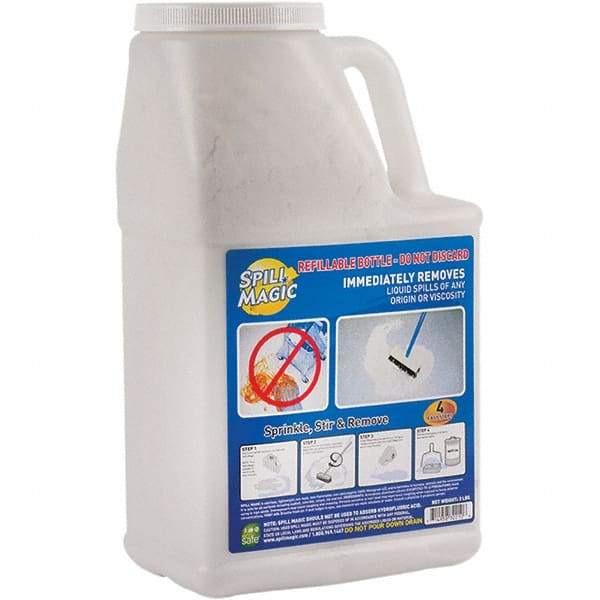 Spill Magic - 3 Lb Bottle Perlite Granular Absorbent - Spill Containment - Industrial Tool & Supply