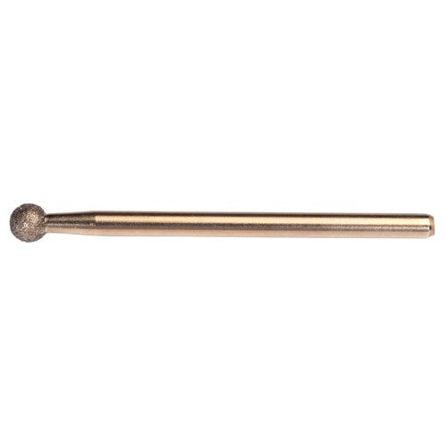 1/4″ Electroplated CBN Mandrel 100 Grit Spherical Ball end - Industrial Tool & Supply