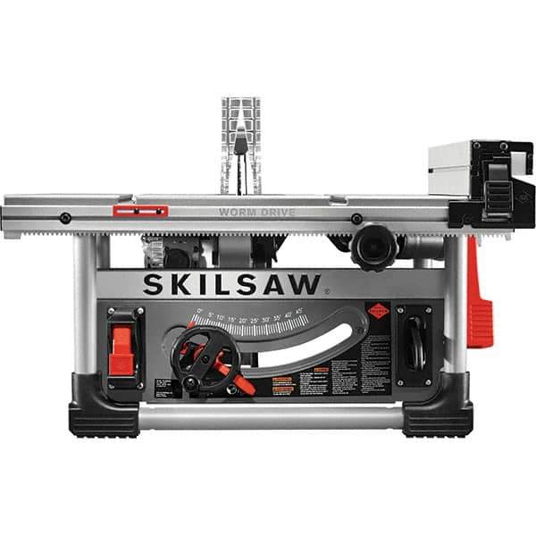 Skilsaw - 10" Blade Diam, Table Saw - 5,000 RPM, 36" Table Depth x 34" Table Width, 120 Volts, 15 Amps, 5/8" Arbor - Industrial Tool & Supply