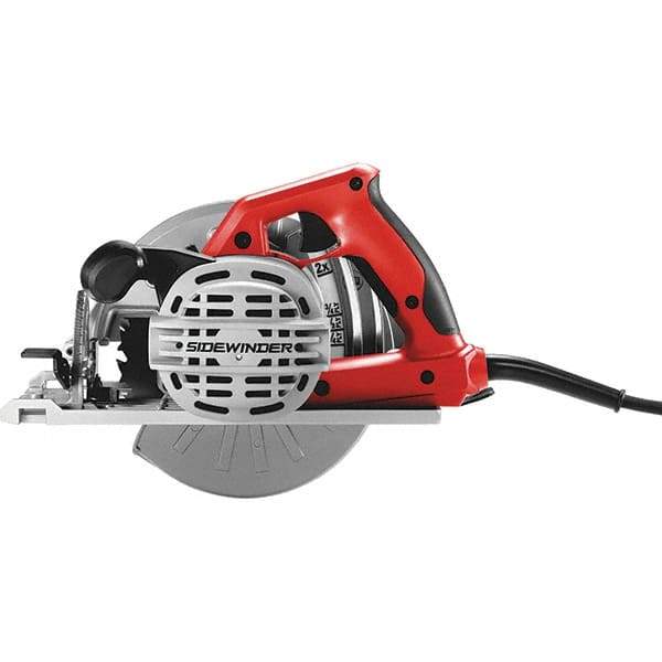 Skilsaw - 15 Amps, 7-1/4" Blade Diam, 5,300 RPM, Electric Circular Saw - 120 Volts, 10' Cord Length, 5/8" Arbor Hole, Left Blade - Industrial Tool & Supply