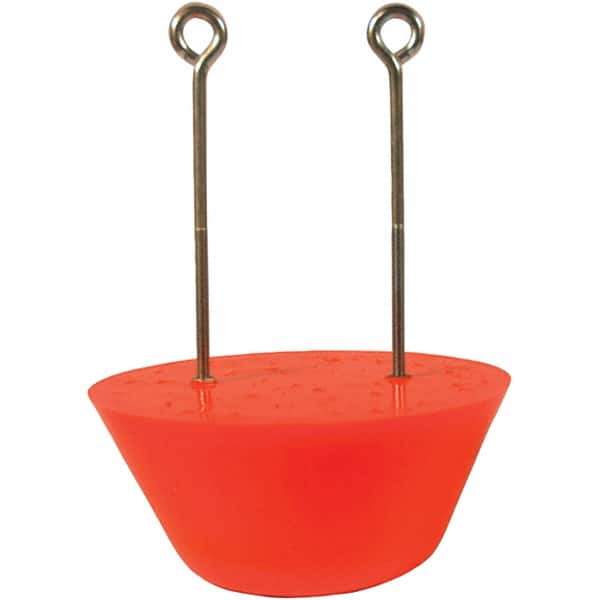 UltraTech - 1' Long x 1' Wide, Polyurethane Drain Plug - 10" Diam, Orange, Use for Spill Response - Industrial Tool & Supply